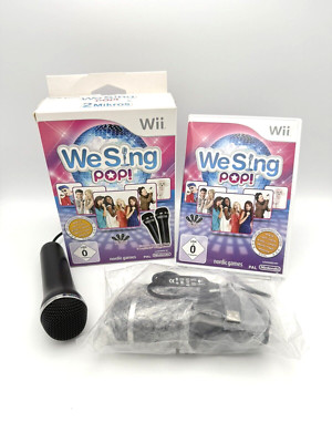 Nintendo Wii We Sing Pop 2 Mikrofone Bundle inkl. Spiel | Teilweise neu