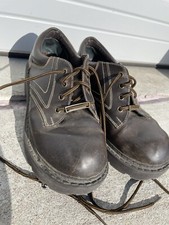 Vintage Y2K Mudd Womens 9.5M Brown Chunky Platform Lace Up Sole Shoes BLH