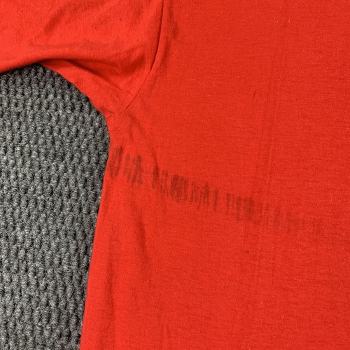 NWT Vintage 90s Sears Trader Bay Red Blank T-Shirt Adult Medium Front Pocket - Picture 10 of 10