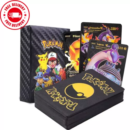Neu MEHRFARBIG 55 Stück Pokemon Karten Foil Card TCG GX Vmax GX Karte Charizard Rare - Bild 21 von 23