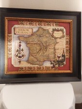 Fine Art Map Of The French Wine Country "Terroir de France"