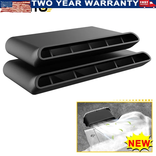 2x Fit 2014-2019 GMC Sierra Air Passenger&Driver Rear Deflectors Accessories