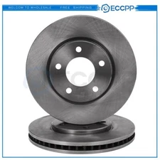 2 Front Brake Rotors For Chrysler Town & Country 3.3L 3.8L 2001-2007