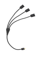 Power Cable 1 Edison Male to Fanout 3 Stage Pin Female Connectors 30 ft 12 AWG