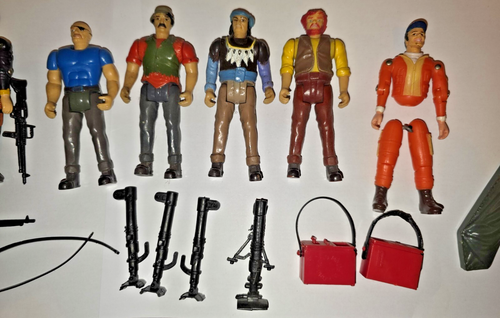 Vintage Galoob A-TEAM 3/4 Inch Figures, With EQUIPMENT + 2007 MOVIE VERSION VAN - Imagen 5 de 7