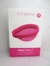 INTIMINA ZIGGY CUP 2 FLAT FIT REUSABLE MENSTRUAL CUP SIZE B BOXED