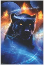 Great Feline Straub Non-Flocked Blacklight Poster 24.5" x 36.5" - Laminated