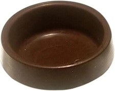SMALL - LARGE CASTOR CUPS Brown Clear Floor Protectors Chair Sofa Furniture Leg