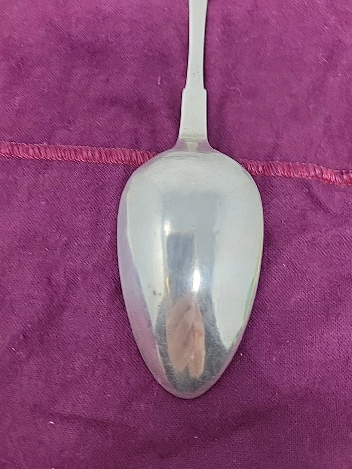 Moneda plata 8 1/2" cuchara para servir William Holmes Philadelphia PA 1739-1825 Foto 4 de 4