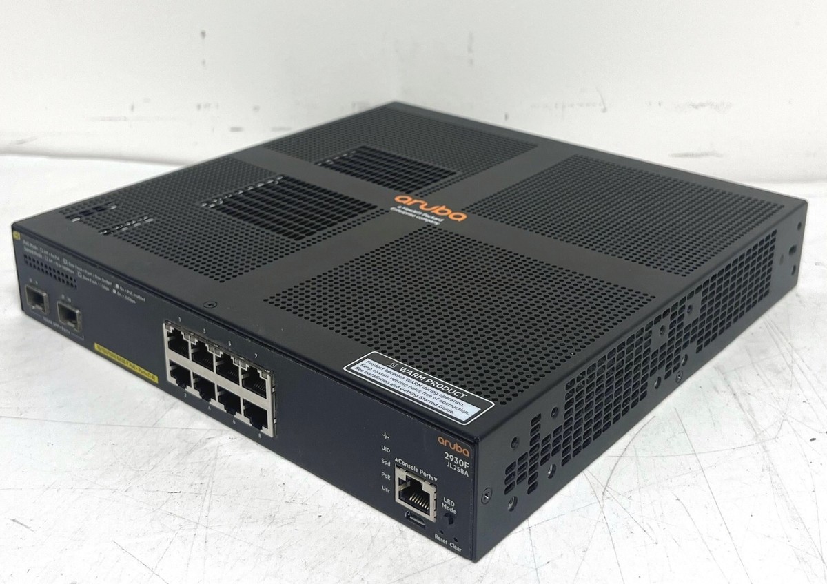 Aruba 2930F JL258A 8G PoE+ 2SFP+ Network Switch | eBay