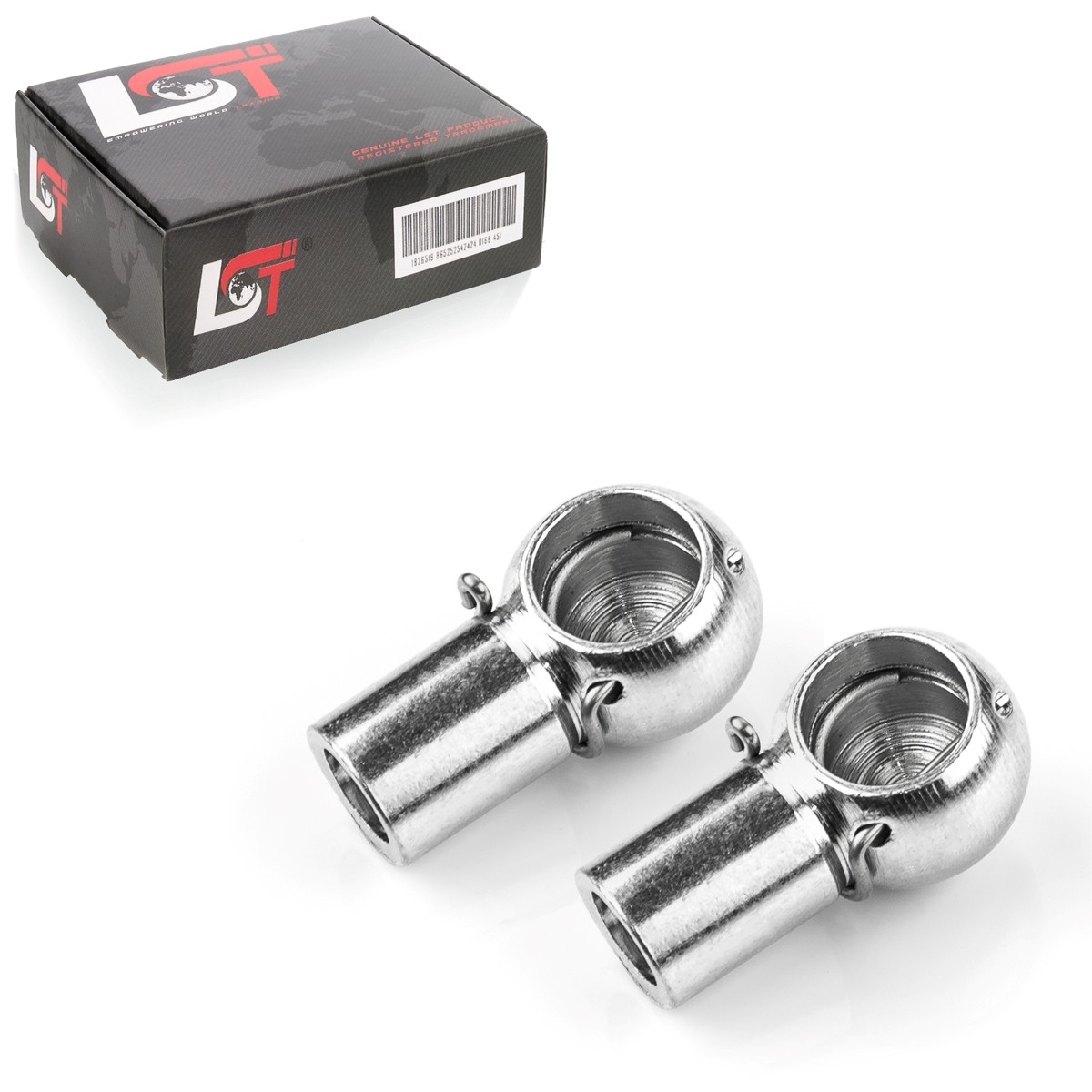 2x Ball Socket Gas Spring M6 Thread 10mm Ball Joint for MAZDA