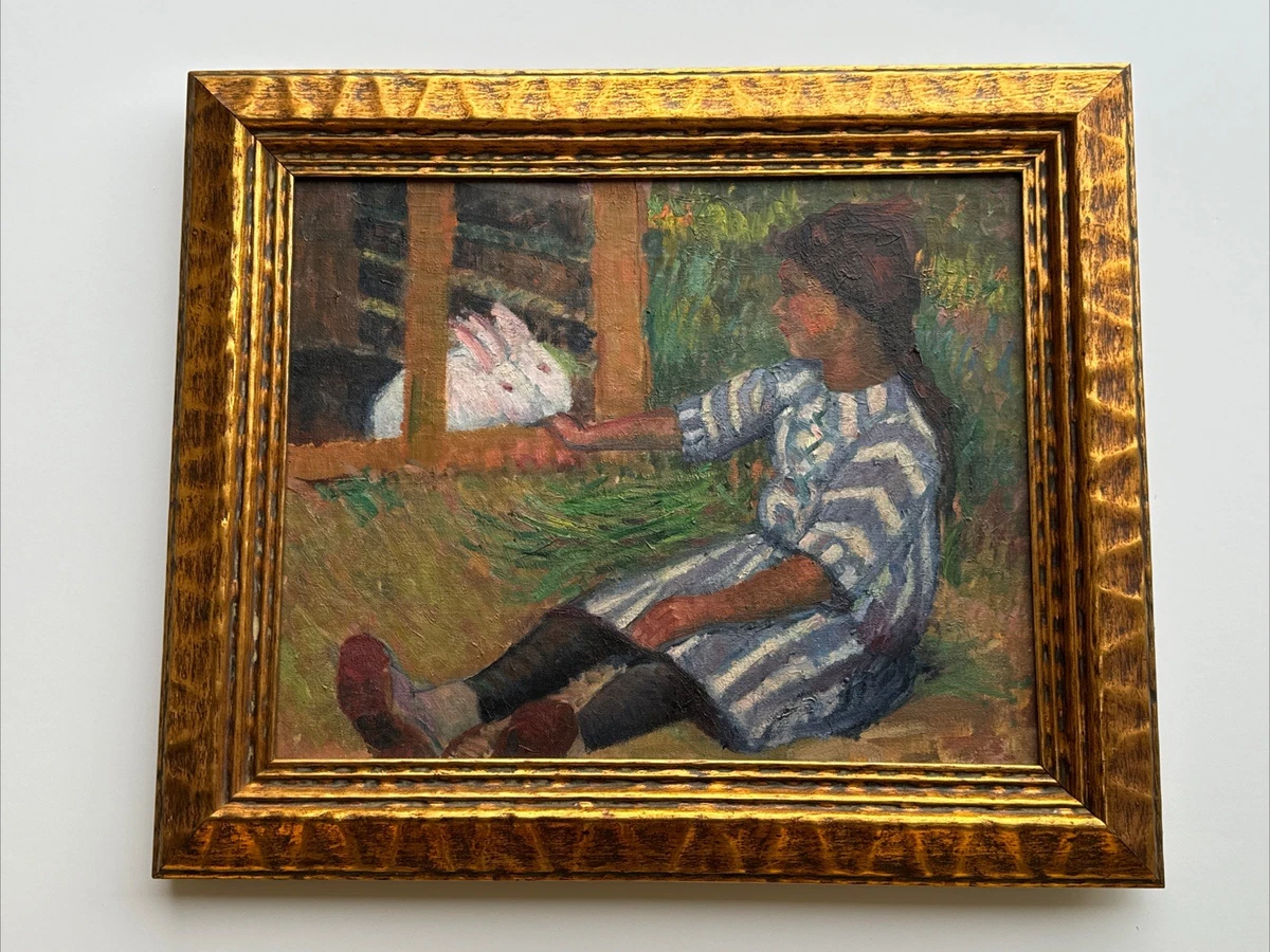 Vintage Girl Painting for sale | eBay