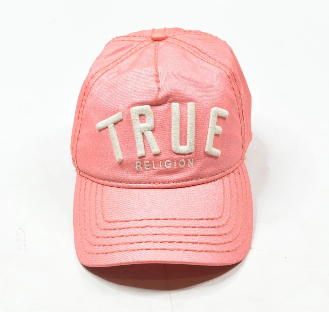 True Religion Pink Distressed Y2K Hat Strapback Cap True Religion Distressed Pink Hat Y2K Strapback Cap | eBay main image 4
