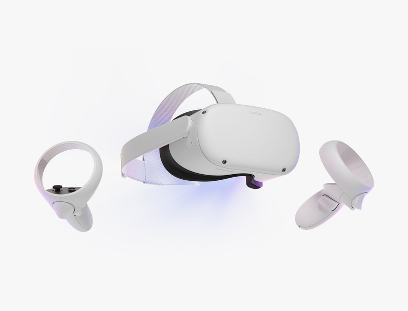 Oculus Quest 2 Standalone VR Headset 90Hz 96° FOV w/ Controllers, White