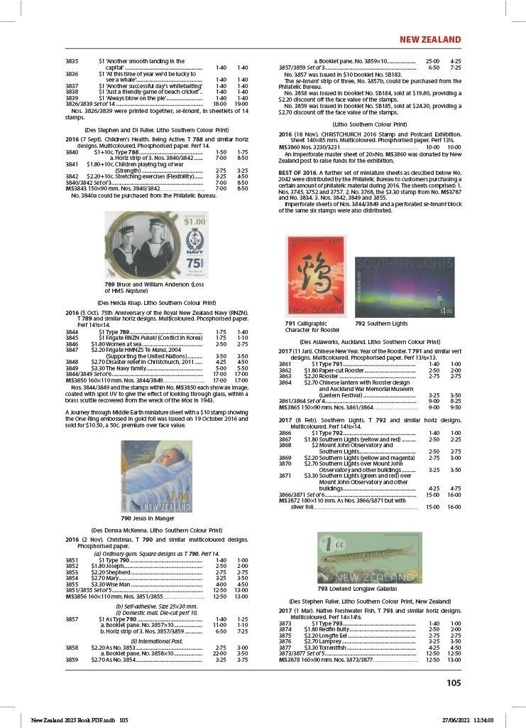NEW Stanley Gibbons Stamp Catalogue New Zealand & Dependencies Reference Guide