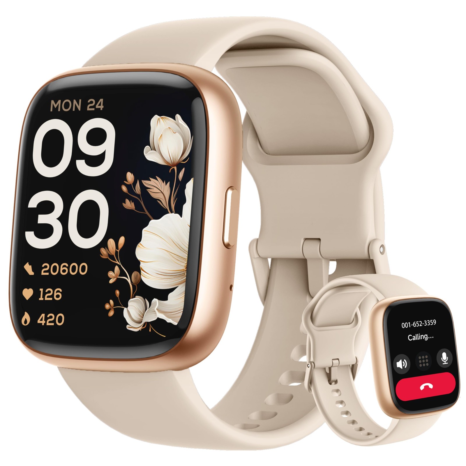 Smart Watch Alexa Built-In Call Answer 44mm IP68 for Android iOS