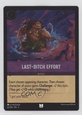 2023 Disney Lorcana - Into The Inklands 3 Foil Last-Ditch Effort #62