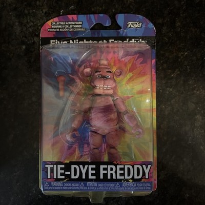   LIMITED Five Nights at Freddy's FNAF TIE-DYE FREDDY 5'' Action Figure - NEW