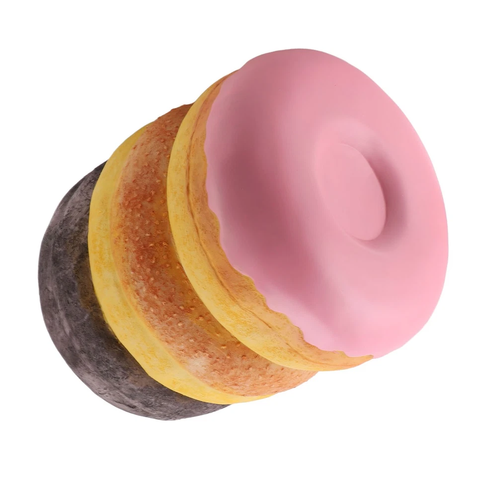 Fun Shoe Changing Stool Decorative Novel Donut Shaped Food Stool Sturdy - Image 2 of 4