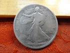 1917-D Obverse United States Walking Liberty Half Dollar 50c 90% Silver Coin
