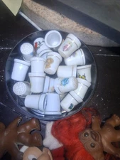 Ceramic Thimbles Butterfly's Bluebirds Red Bird Bird House Flowers And Bird Hous