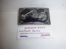 Panhead Chopper Pewter  Enamel Belt Buckle