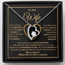 To My Wife Necklace, Gift For Wife, Anniversary Gift For Wife, Necklace For Wife