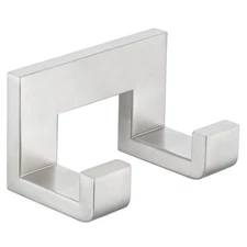 Double Towel Hook Brushed Nickel 304 Stainless Steel Robe Coat for Bathroom Wall