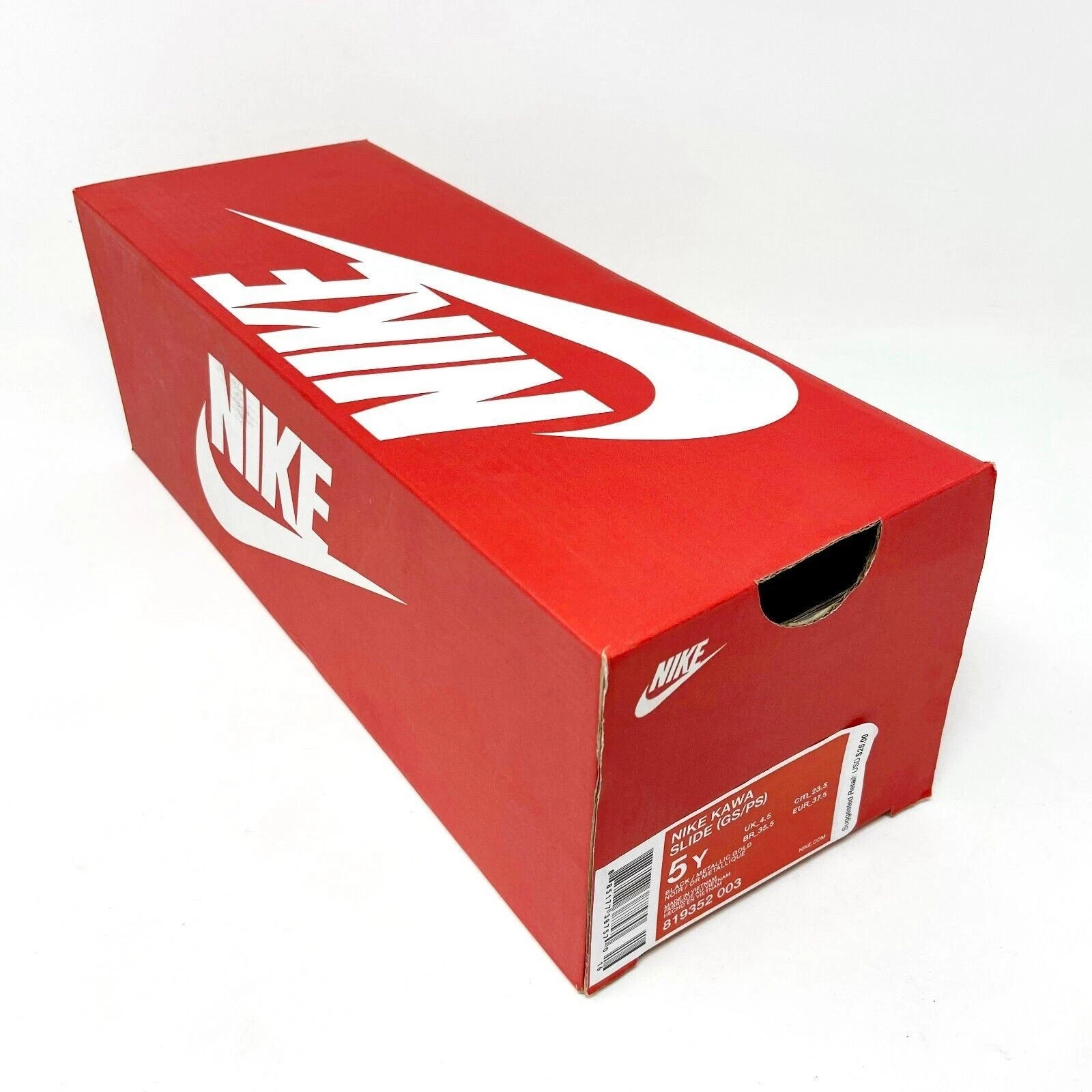 NIKE Red Empty Shoe Box Sandali Slides Deposito NO SOLO SCARPE SCATOLA