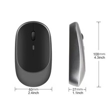 2025 New Wireless Mouse Bluetooth USB Silent Mice Adjustable DPI Comfort Desig