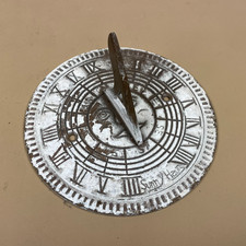 Antik Messing Gold Sonnenuhr Garten Metall Sonnenuhren Vintage Gartendeko Rund