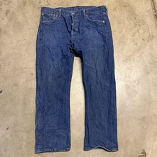 Vintage 1996 Levis 501 Denim Jeans Men 38 x 30 Medium Wash Blue USA Made 37x28