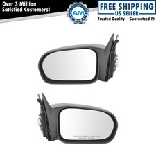 TRQ Power Side View Mirrors Black & Set for 0...