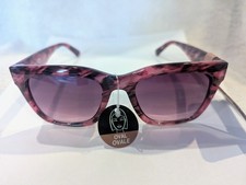Foster Grant Womens Pink Marbled Perfect Fit Sunglasses 100 UVA/UVB