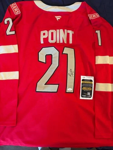 LIGHTNING Brayden Point Signed  Team Canada olympics  Jersey Panthers JSA COA
