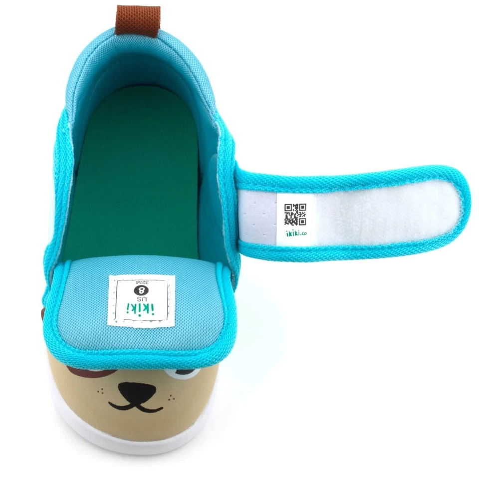 Zapatos para niños pequeños ikiki Puppy Squeaky versión 2 | verde azulado Foto 4 de 4