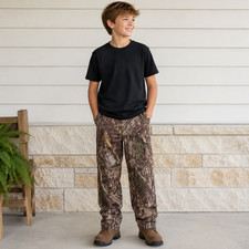 Magellan Outdoors RealTree Camouflage Hunting Pants Youth Large Water Wicking