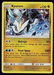 Kyurem 47/70 Dragon Majesty Holo Rare