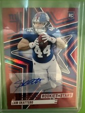 2025 Panini Rookies & Stars - Rookies Cam Skattebo #110 Red Signatures (AU, RC)