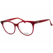 Max Mara Womens Eyeglasses Shiny Red Acetate ...