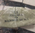 US military U.S. forces 1940S WW2 rarity canvas tool roll case