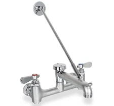 Commercial Mop Sink Faucet with Vacuum Breaker Wall Mount Service Sink Faucet 8 