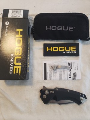 Hogue X5 - 3.5'' Spear Point CPM 154 Tumbled Finish Black Alum Frame NIB