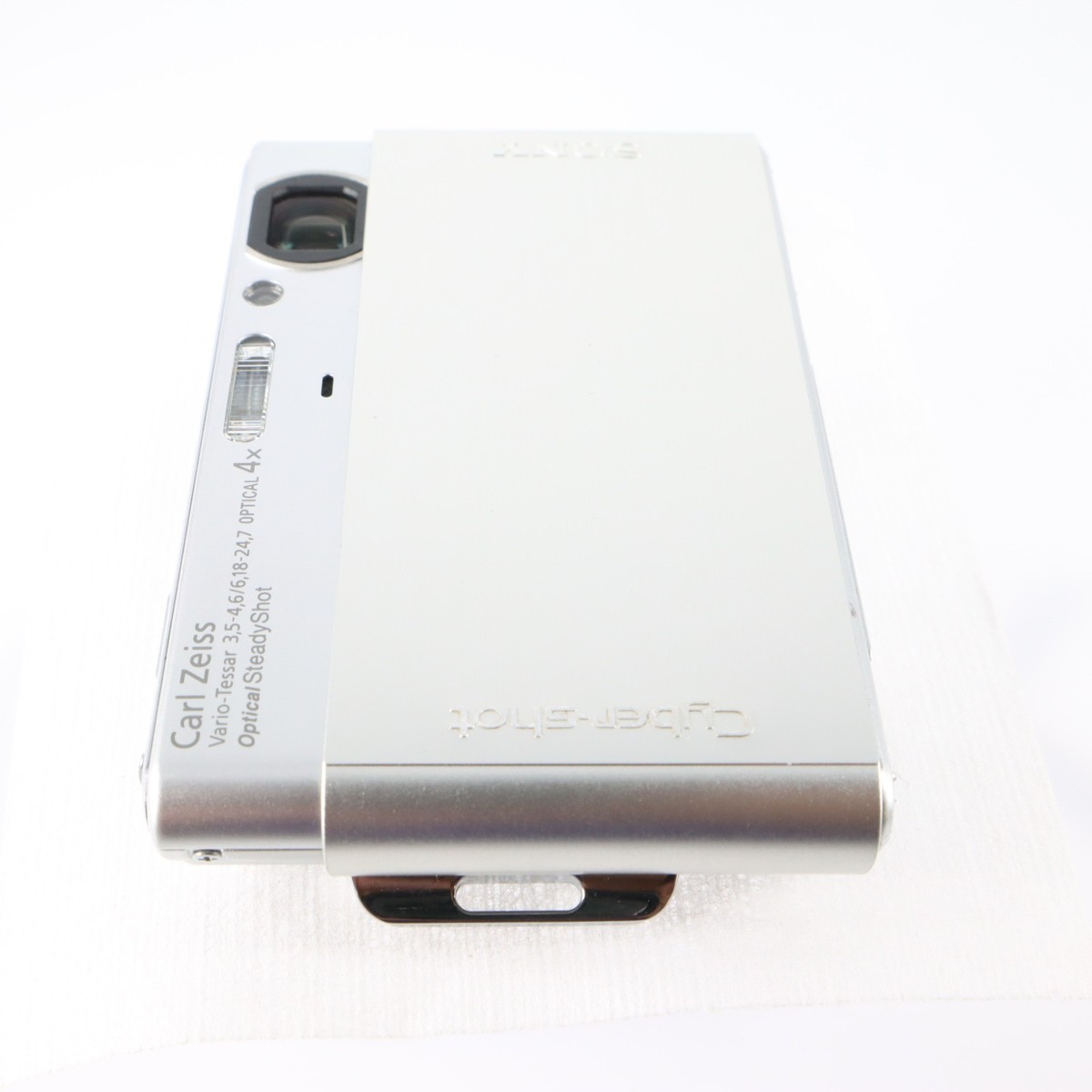 Excellent】SONY DSC-T77 Digital Camera Silver Cyber Shot 4.0x