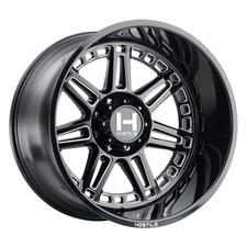 4x Hostile Lunatic 24x14 8x165 Gloss Black Milled Wheels For 8 Lug Chevygmc