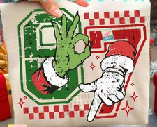 Six Seven 6 7 Christmas PNG Trendy Christmas Meme Viral Digital design Checkered