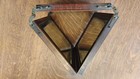 Antique Civil War era Tri Fold Hanging Shaving Mirror Mahogany Beveled Glass — photo 5