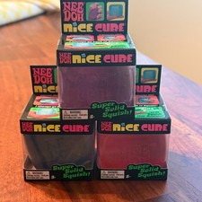 Nee Doh Nice Cube Super Solid Squish Blue,Pink,Purple ALL COLORS U PICK NEEDOH