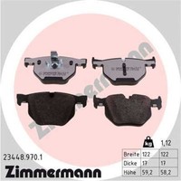 Zimmermann BremsbeläGe Bremsbelegsatz Hinten System Ate - Teves FüR BMW X5 X6