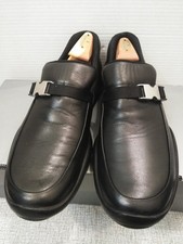 Prada Men's Shoes Loafers Size 12  Calzature UOMO, BLACK SLIP-ON SHOES